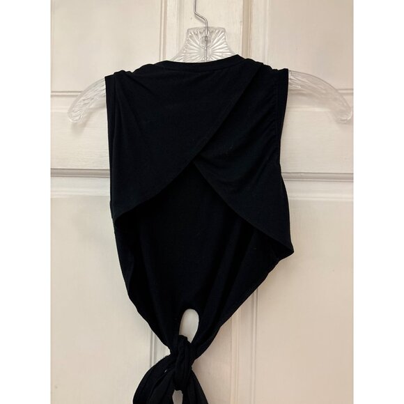 Fabletics Marissa Tie-Up Tank Black XS Sleeveless Wrap-Back Design - Picture 9 of 14